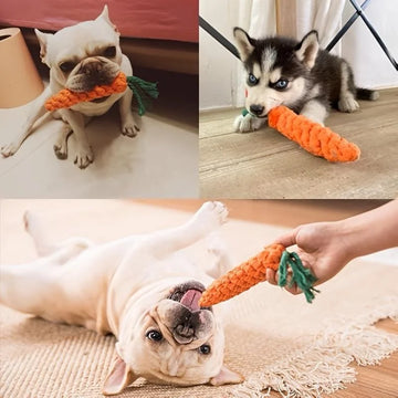 Carrot Rope Chew Toy - The Carrot Chew Toy Dogs Can’t Resist