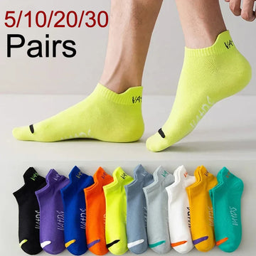 5/10/20/30 Pack of Men’s Low-Cut Casual Socks - Your Everyday Essential, Casual Socks That Last!