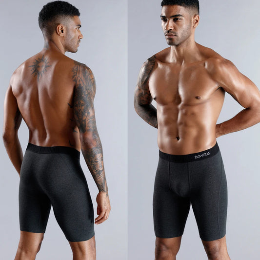 3pcs Men’s Cotton Boxer Shorts – Breathable Stretch Comfort Underwear