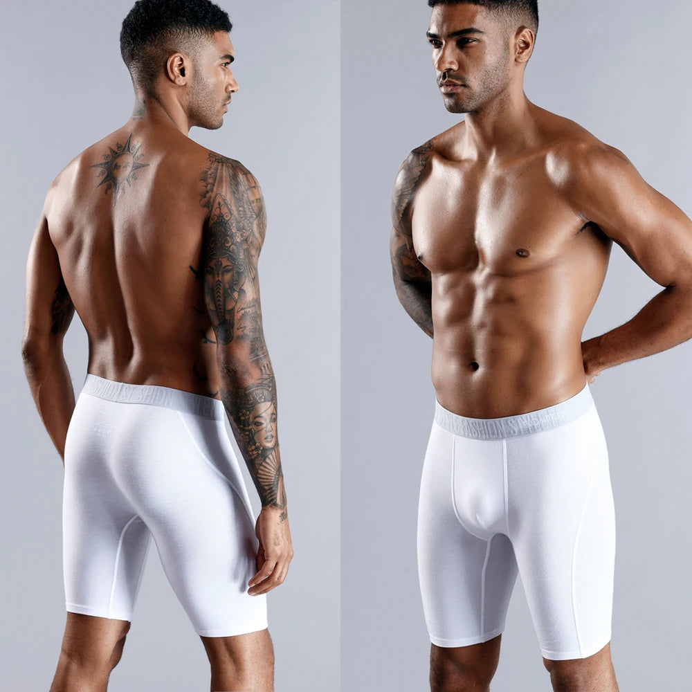 3pcs Men’s Cotton Boxer Shorts – Breathable Stretch Comfort Underwear