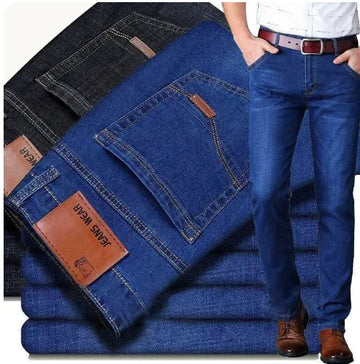 Men's Straight Fit Denim Jeans – Classic Style 
