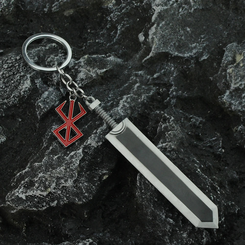 Anime Berserk Sword Keychain Black Swordsman - A Must-Have for Every Anime Fan