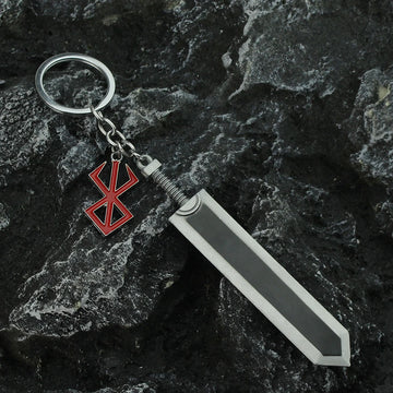 Anime Berserk Sword Keychain Black Swordsman - A Must-Have for Every Anime Fan