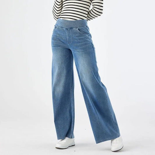 Women's High Waist Wide-Leg Jeans