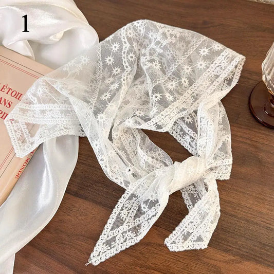 French Retro Lace Headscarf - Romantic. Versatile. Timeless