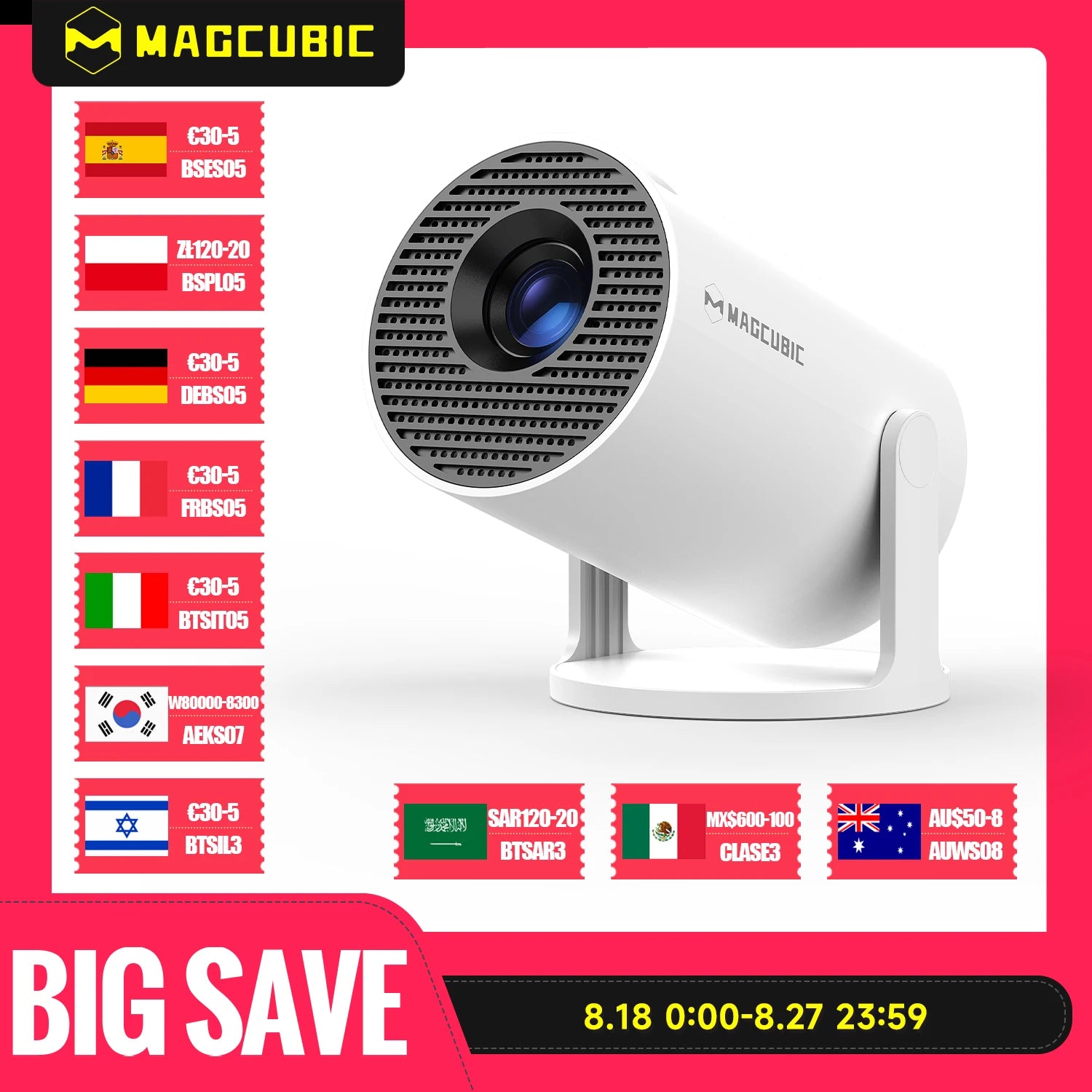 Magcubic 4K Projector - Big Screen. Small Package. Unlimited Fun