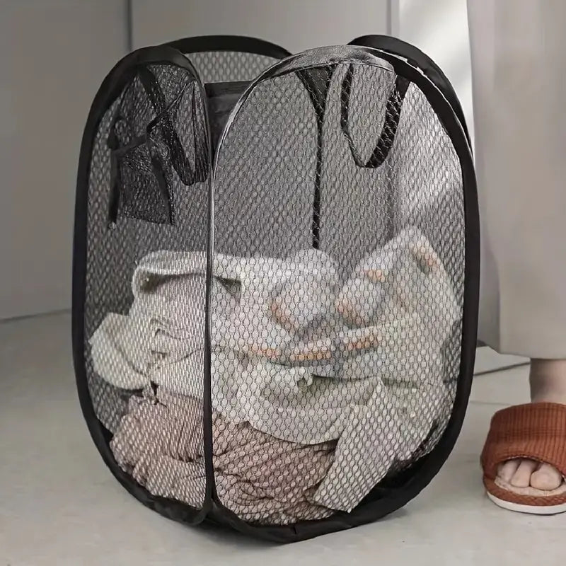 Portable Pop-Up Laundry Basket – Foldable, Durable & Space-Saving