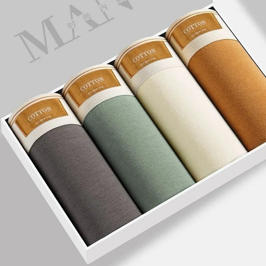 MAIMENGGO Men’s Boxer Shorts – Soft Cotton Blend, Breathable & Everyday Comfort