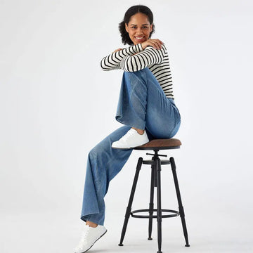 Women's High Waist Wide-Leg Jeans