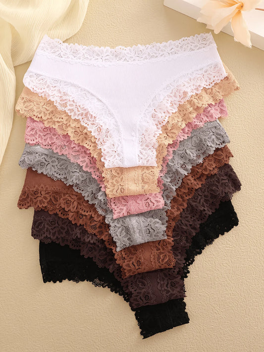 7PCS/Set Everyday Comfort, Sexy Lace Style – Feel Confident All Day