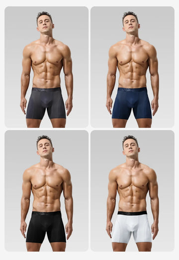 Men’s Solid Boxer Shorts – Soft, Stretchy & Everyday Comfort Underwear