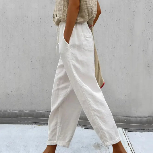 Women's Casual Cotton Linen Pants 