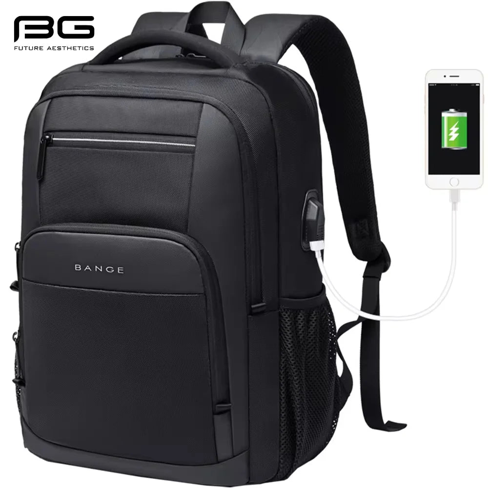 BANGE BG-1921 Oxford Backpack - USB Charging Port – Stay connected and charge devices on the move.
