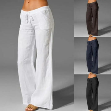 Women's Wide Leg Yoga Pants with Pockets 