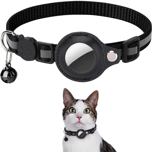 Reflective Cat Collar with AirTag Holder - Never Lose Sight of Your Cat Again 🐾