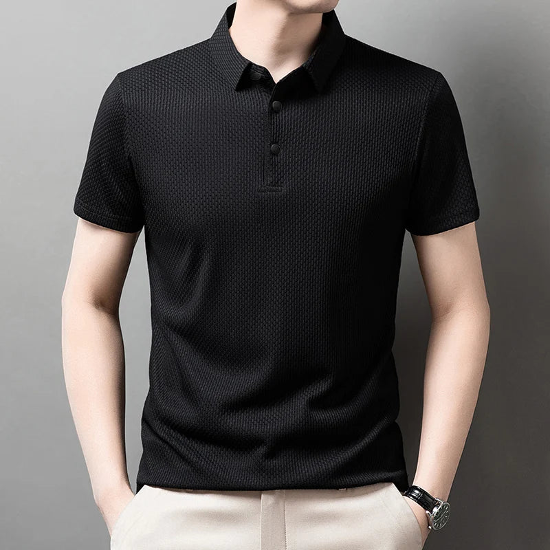 Men's Casual Polo Shirt Breathable Summer 2025 – Comfort and Style