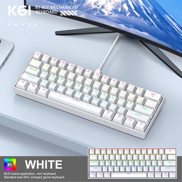 Apayado K61 -  Compact 60% Design. Unstoppable Gaming.