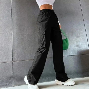 Women's Wide Leg Cargo Pants 