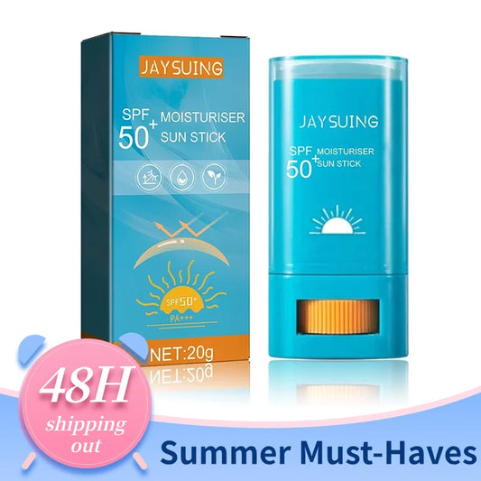 SPF 50+ Moisturizing Sunscreen Stick - No Mess, No Grease, Just Smooth Protection