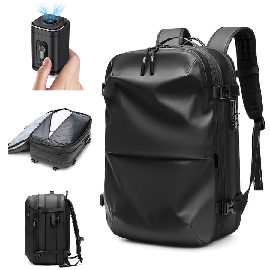 Vacuum Compression Backpack - Business-Ready. Flight-Approved. Space-Saving