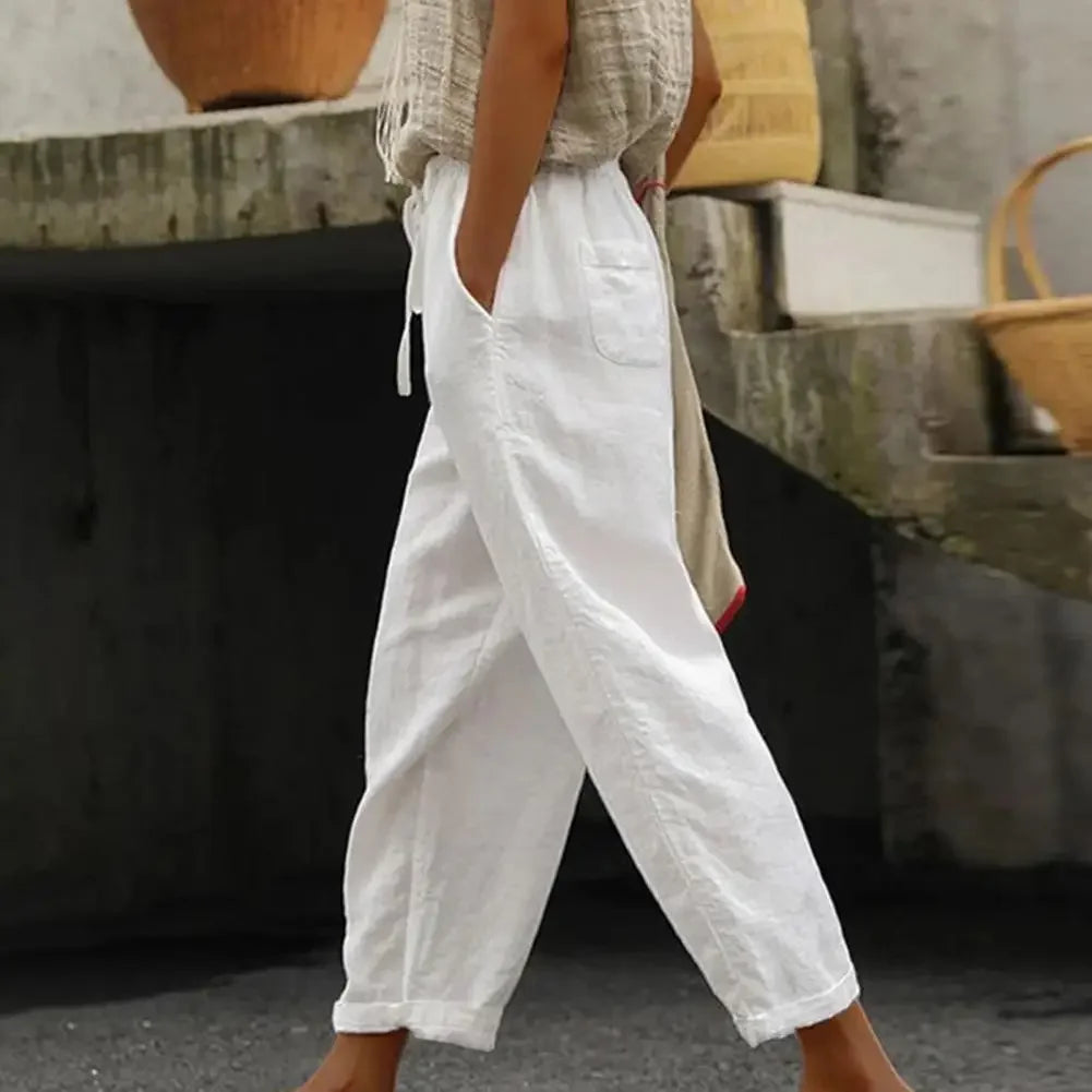 Women's Casual Cotton Linen Pants 