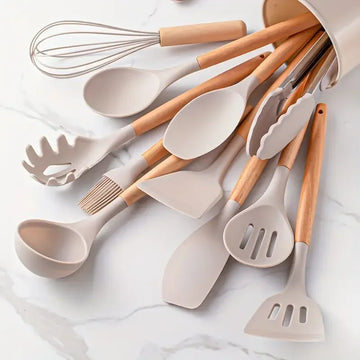DUTRIEUX 12-Piece Silicone Kitchenware Set - 12 Tools, One Stylish Set