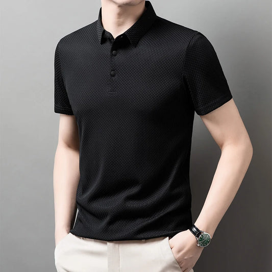Men's Casual Polo Shirt Breathable Summer 2025 – Comfort and Style