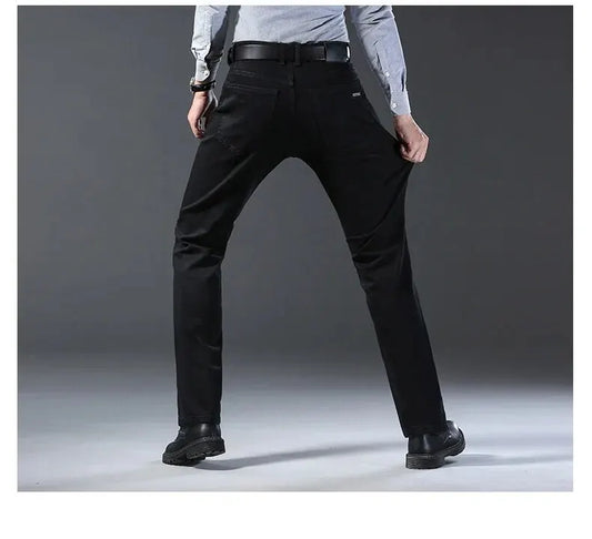 Men’s Straight Leg Jeans – Comfortable Stretch Denim by WTHINLEE